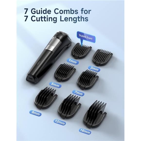 Beard Trimmer Hair Clipper for Men, 13 Piece Menโs Grooming Kit, Rechargeable - Picture 6 of 8